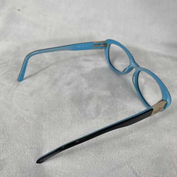 Kate Spade Black Teal Blue Interior Cat Eye Eyeglasses Stephie 0JRH 49 15 135 - Picture 5 of 9